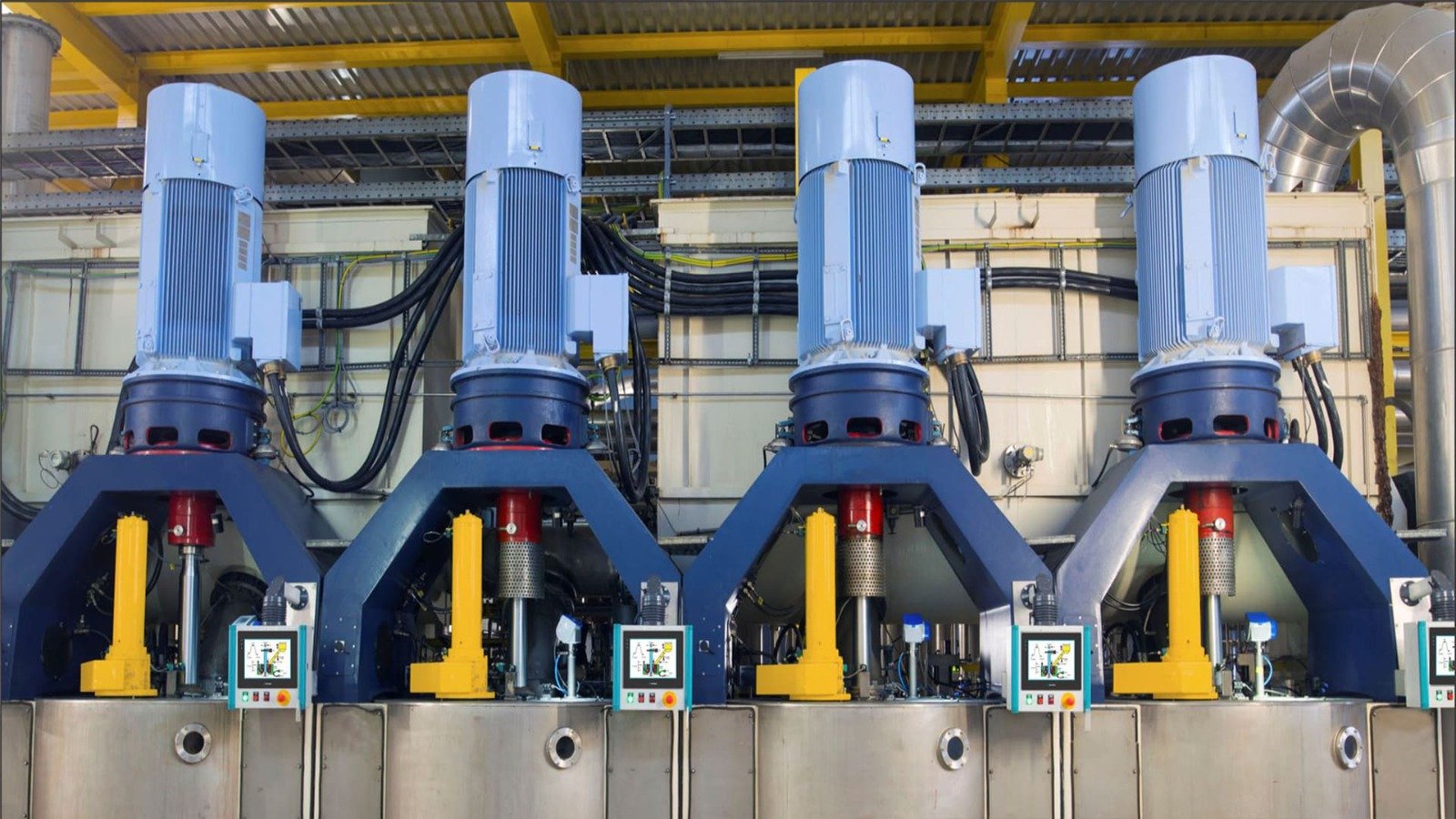 Engineer inspecting dust extraction system